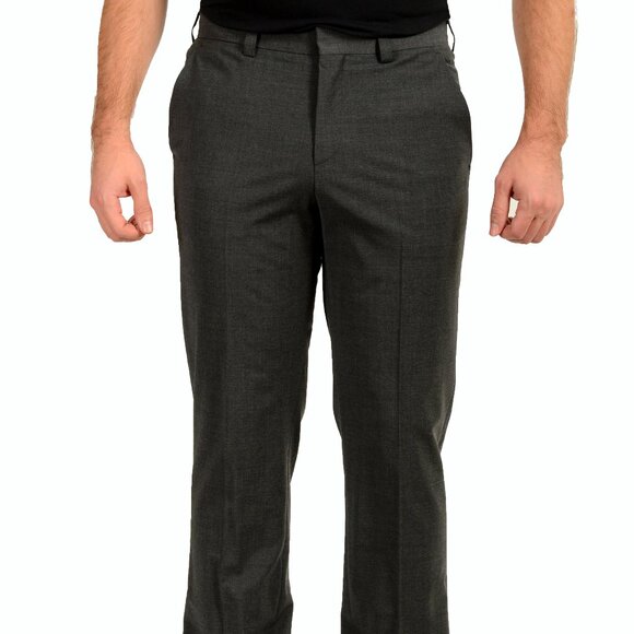 Hugo Boss Men's "Tom232X" Modern Fit Gray Wool Dress Pants US 32R IT 48 - Picture 1 of 6